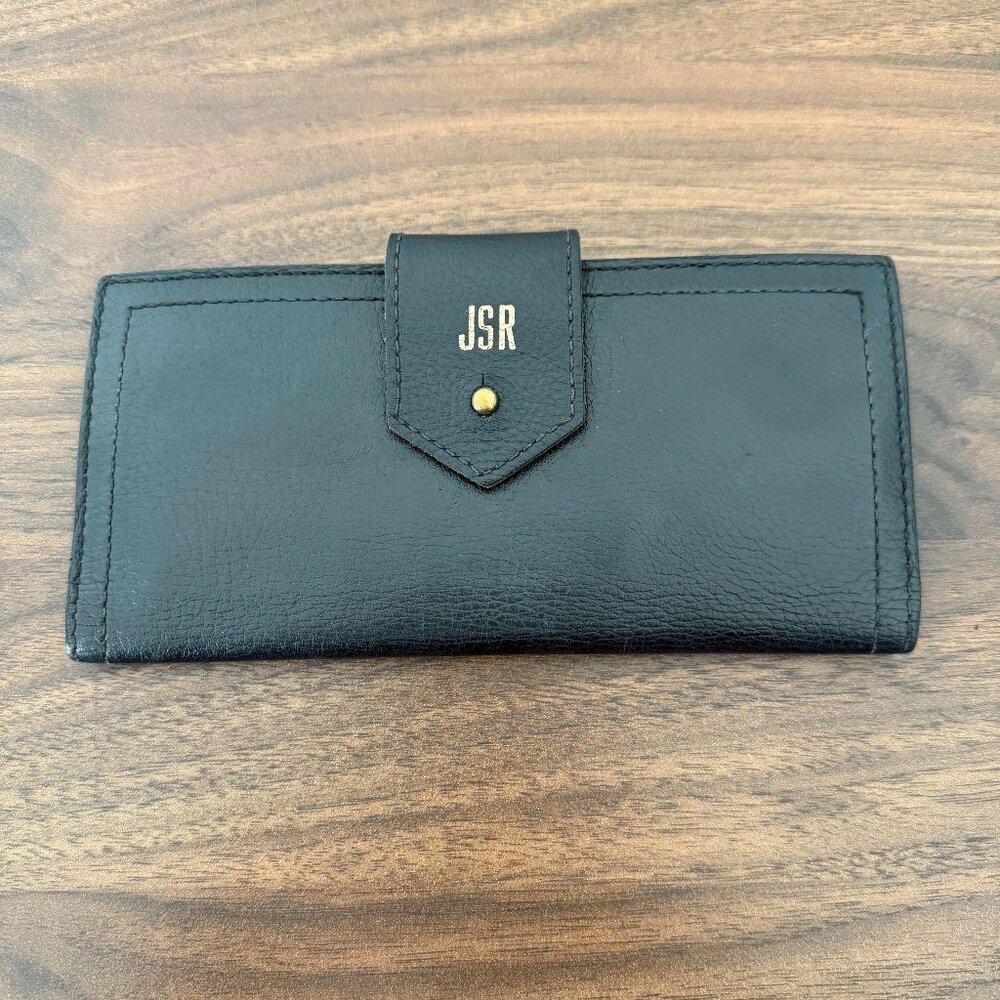 Madewell Leather Post Wallet - Black